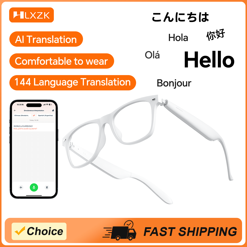 Audio Music Light - Business AI Glasses Translator Bluetooth Headphones