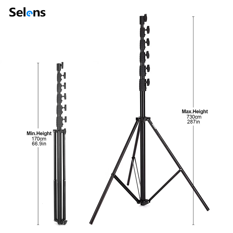 Speaker Stand Tripod - Selens 7.3m Air Cushion Light Stand