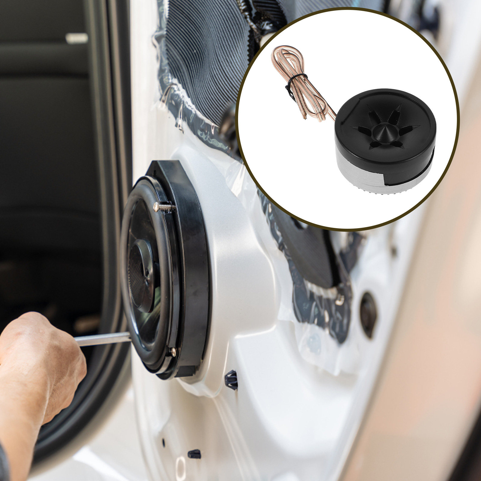 Audio Music Enhancer - 1Pair Car Tweeter Mini Dome Speaker