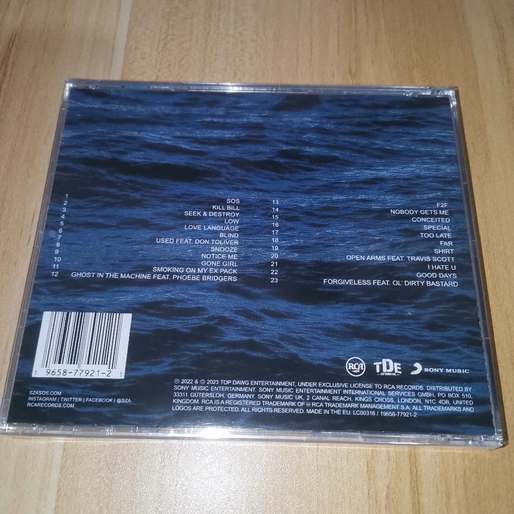 SZA SOS CD R&B Pop Soul Music  - Music Song Audio review and price