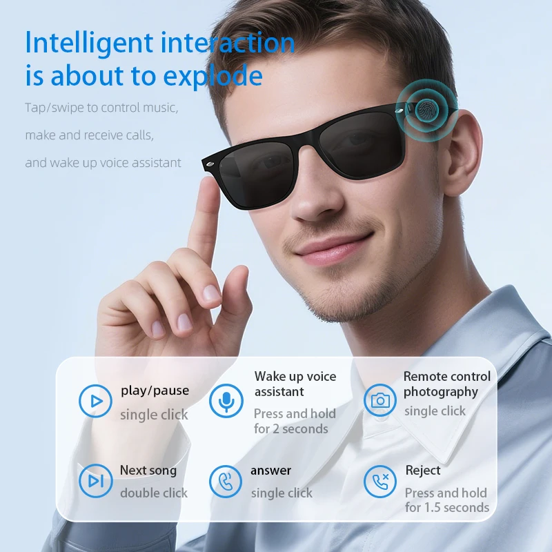 Business AI Glasses Translator - Audio Music Light review and price