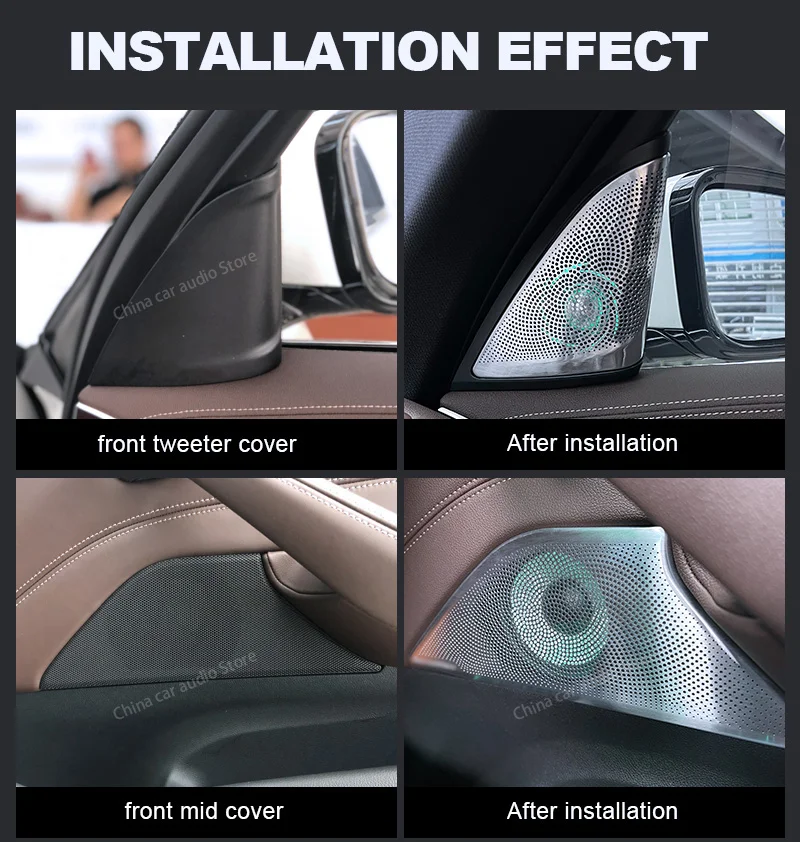 LED Car Speaker Tweeter Cover  - Audio Music Light review and price