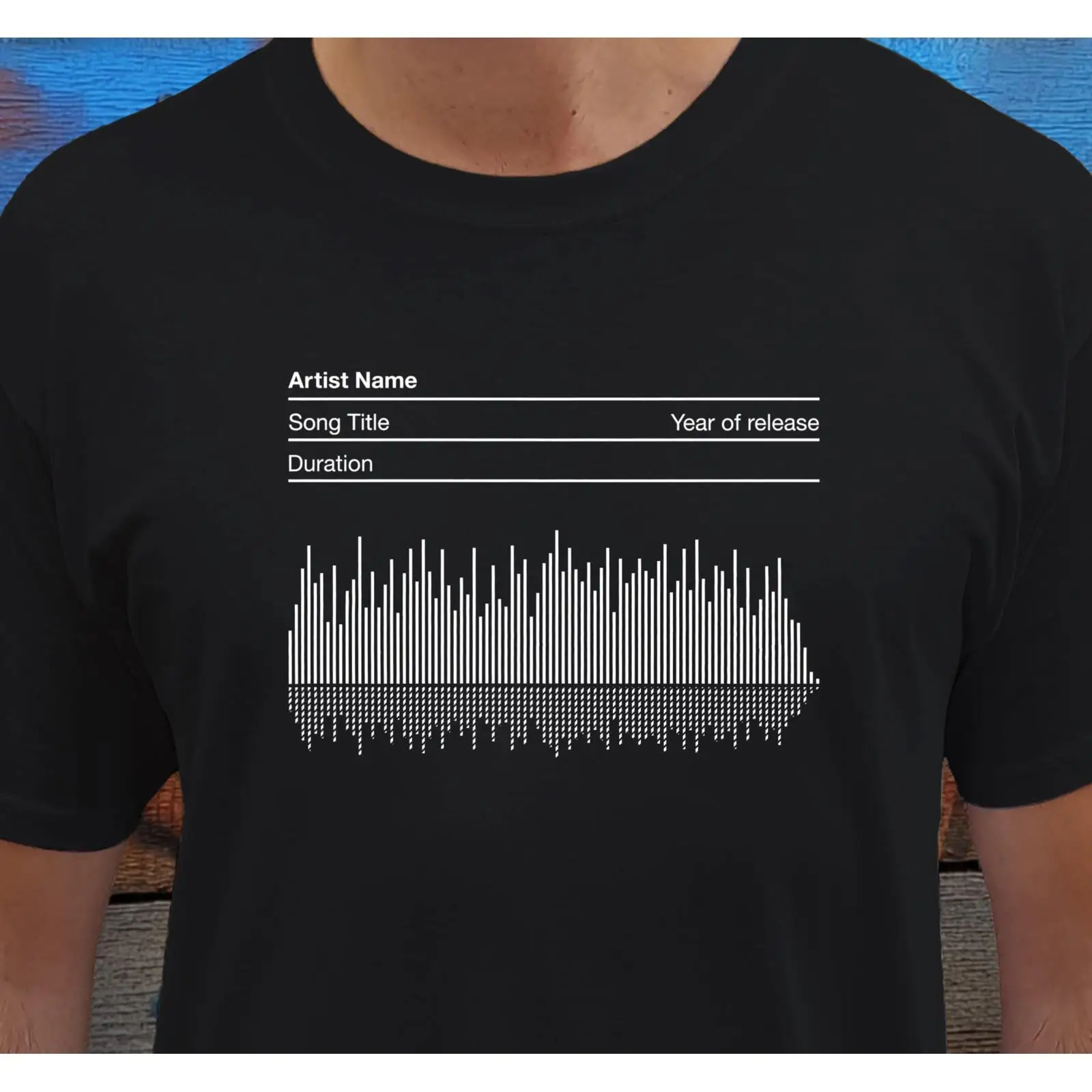 Personalised Soundwave T Shirt - Music Song Audio review and price
