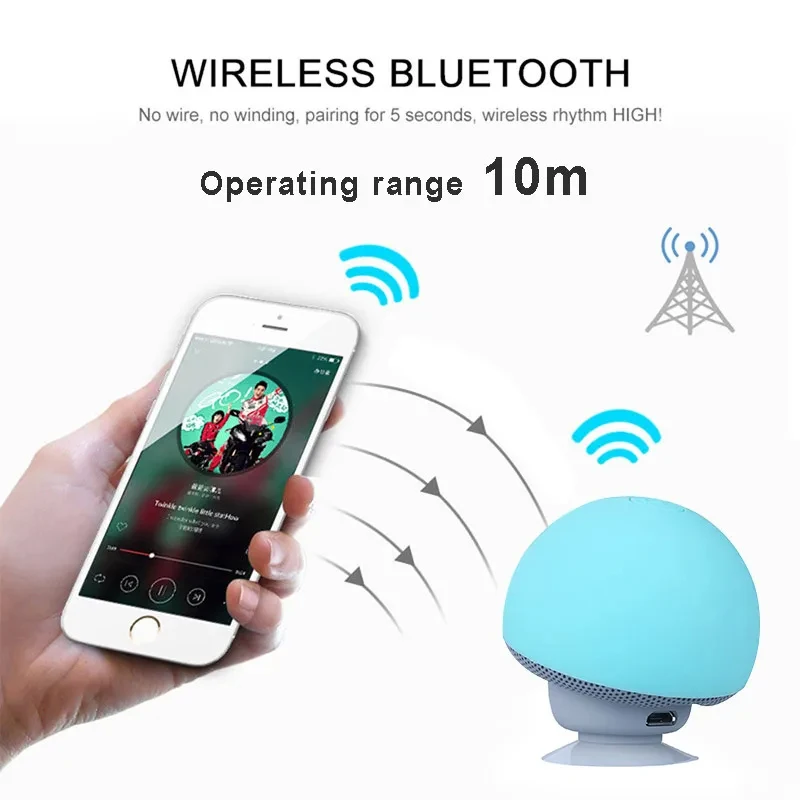 Mini Mushroom Bluetooth Speake - Audio Music Box review and price