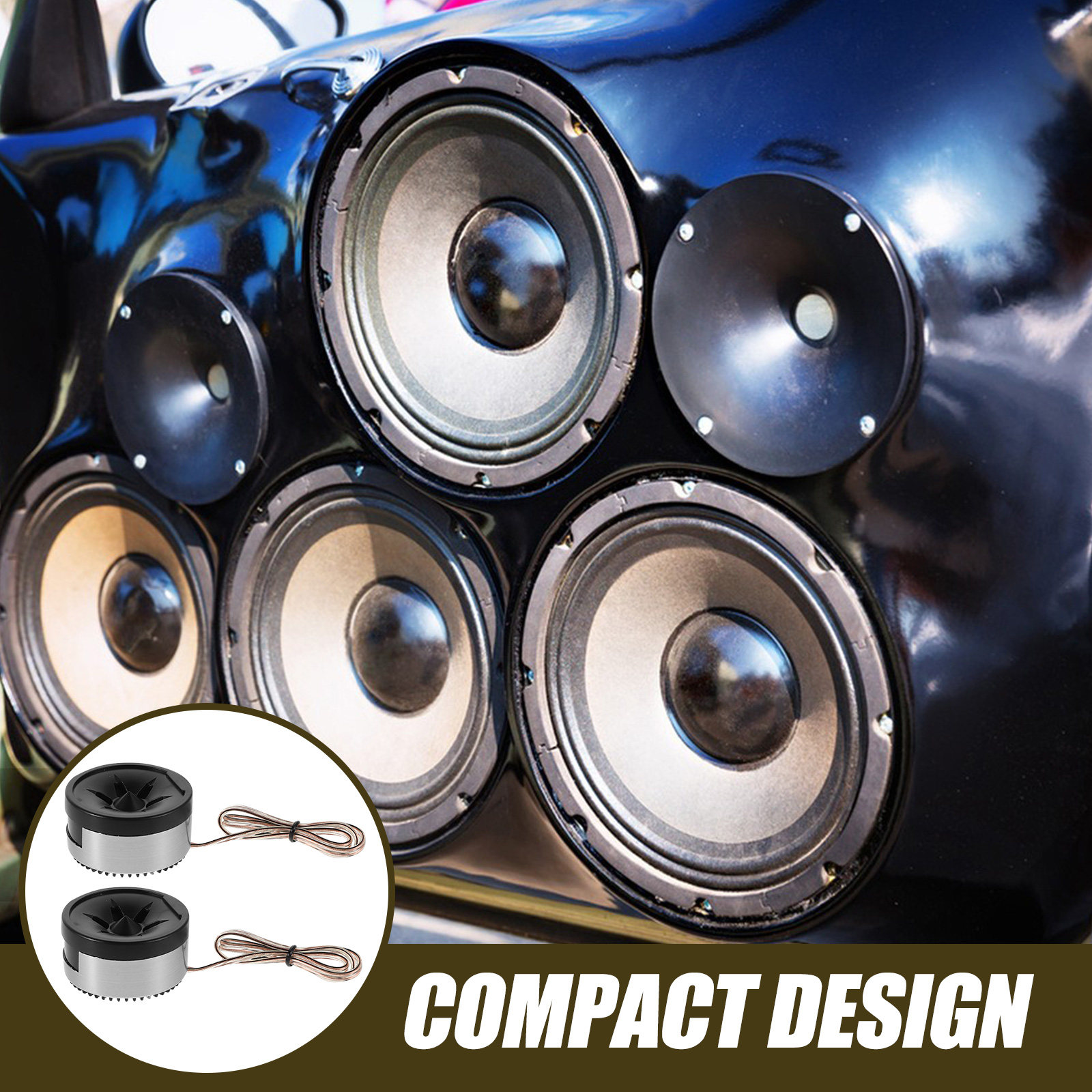 1Pair Car Tweeter Mini Dome Sp - Audio Music Enhancer review and price