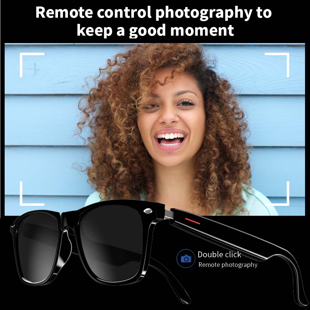 SENBONO E13 Smart Glasses:Blue - Audio Music Light review and price